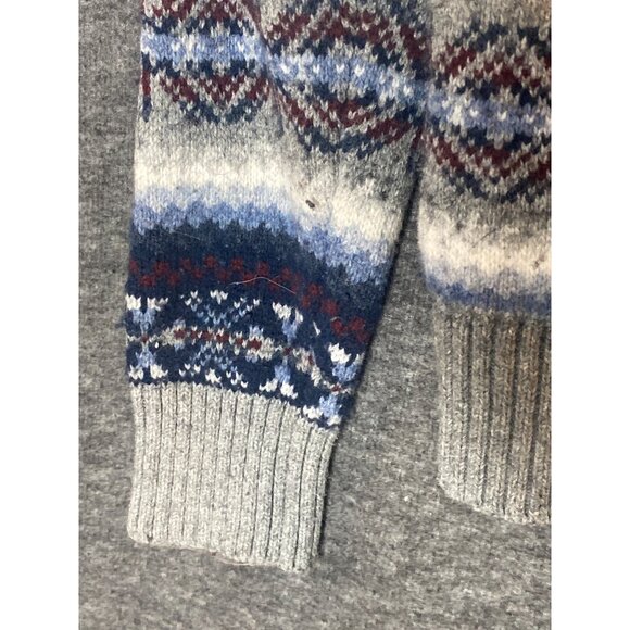 BOYS SWEATER TOMMY HILFILGER YOUTH M QUARTER ZIP WOOL COTTON BLEND - Picture 6 of 10